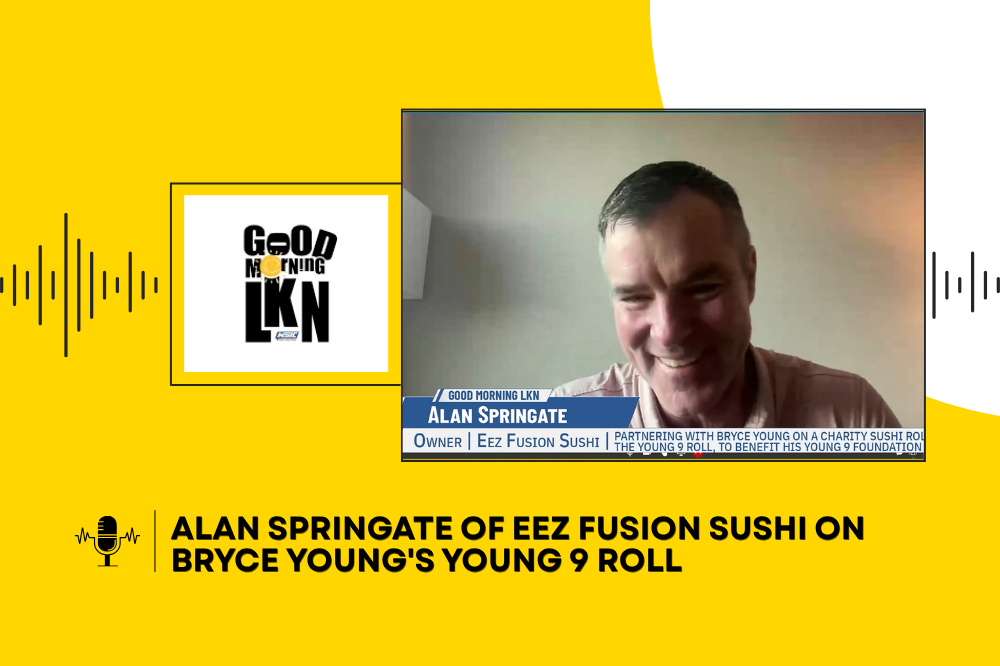 Alan Springate of Eez Fusion Sushi on Bryce Young’s Young 9 Roll