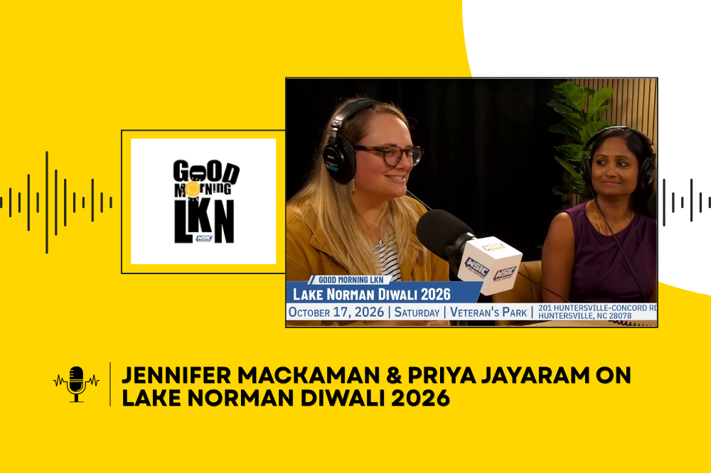 Jennifer Mackaman & Priya Jayaram on Lake Norman Diwali 2026