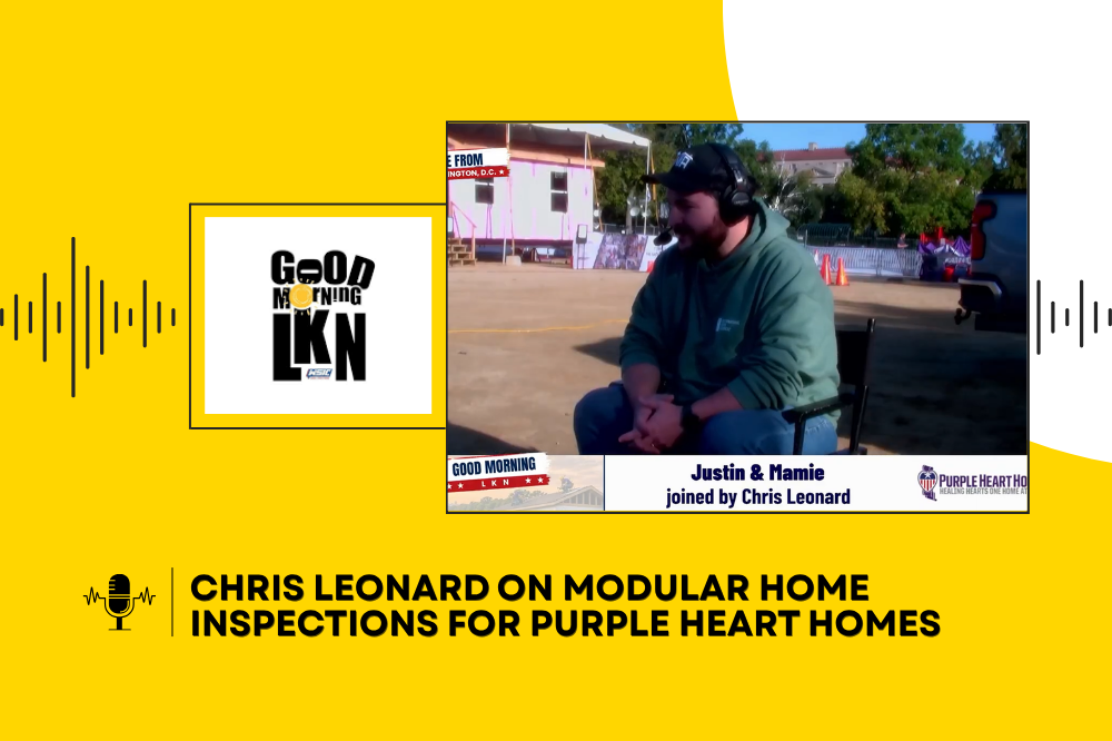 Chris Leonard on Modular Home Inspections for Purple Heart Homes