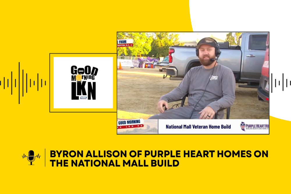 Byron Allison of Purple Heart Homes on the National Mall Build