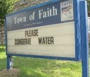 Residents in Rowan County Town of Faith, NC Asked to Conserve Water