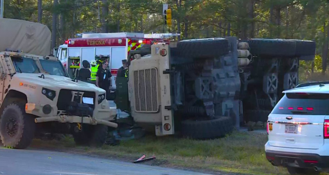7-Ton Military Truck Crash in Onslow County