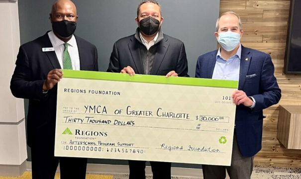 Grant from Regions Bank Foundation Will Help Fund After-school Programs at YMCA