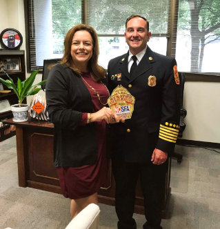 NC Senator Vickie Sawyer Receives NC State Firefighter’s Association Firefighter’s Friend Award